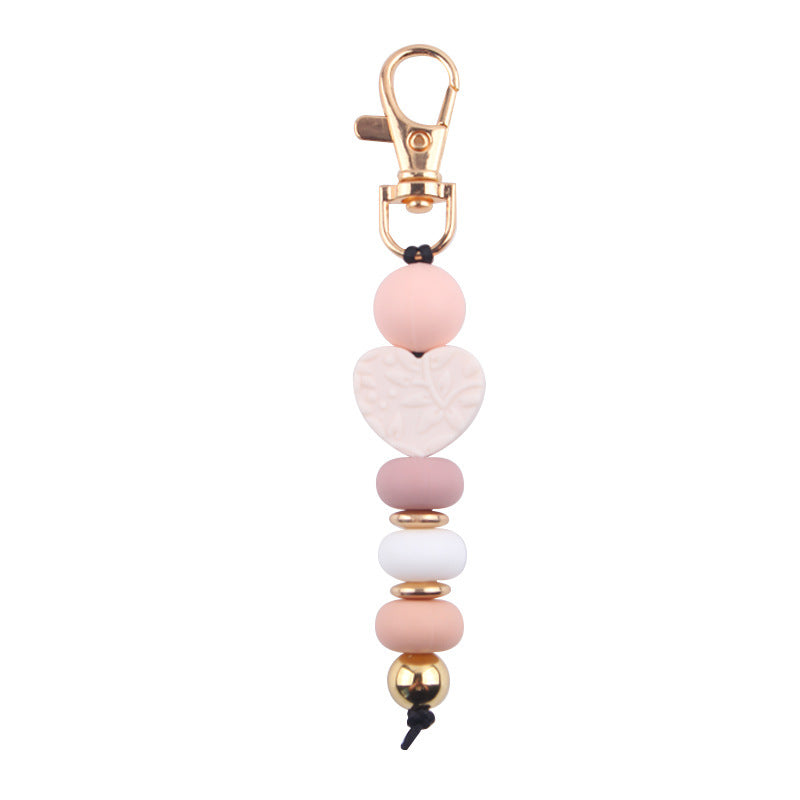 Wholesale Cartoon Moon Love Silicone Bead Key Bin